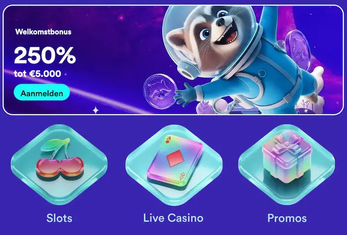 SpaceHills Casino NL banner
